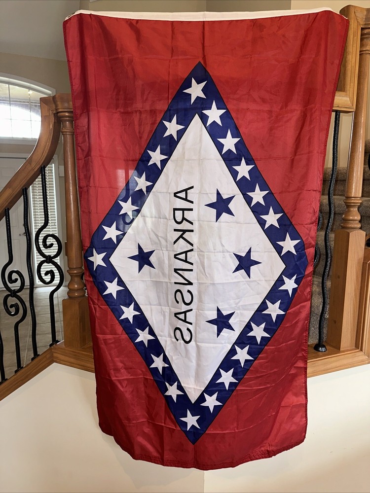 Arkansas State Flag Lightweight Nylon 3’ X 5’
