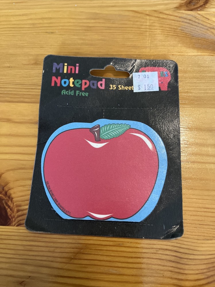 Vintage Mini Notepad Shapes ETC. Mac. Apple 1999 35 Sheets Classroom Teaching