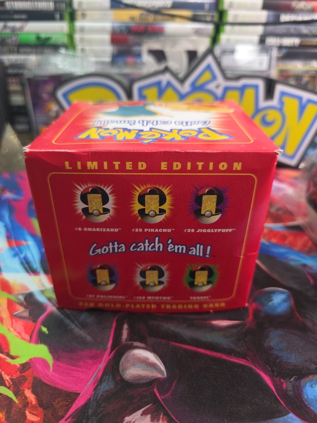 1998 NINTENDO CHARIZARD LIMITED EDITION 23K GOLD PLATED TRADING CARD