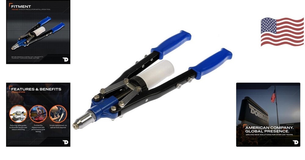 Precision Hand Rivet Gun: Lightweight, Multi-Size Tool for Easy Installation