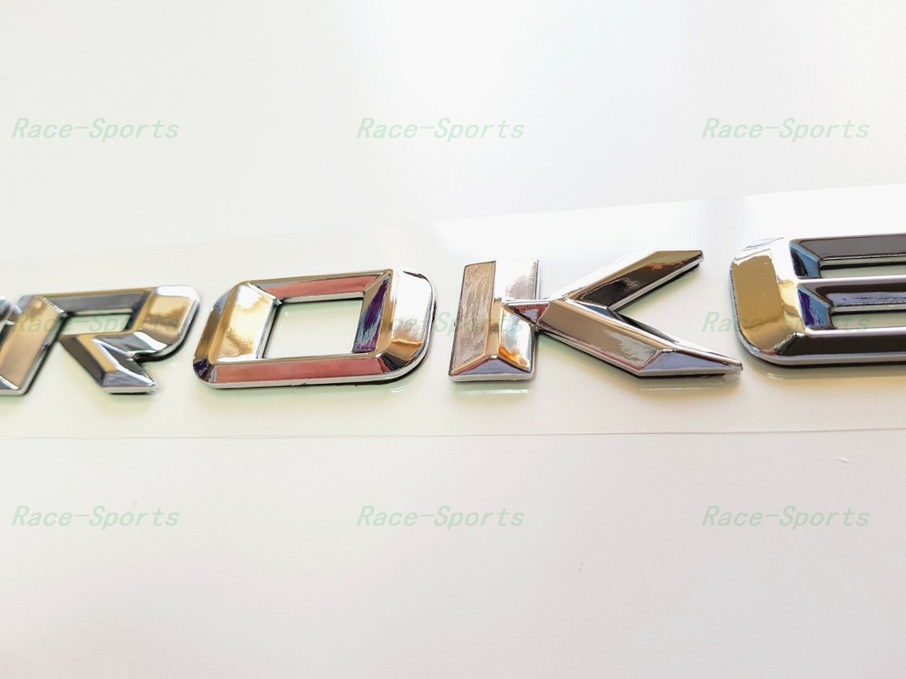 NEW 2PCS Kits Chrome GRAND CHEROKEE 3D Letters Emblems Nameplate Jeep Badge