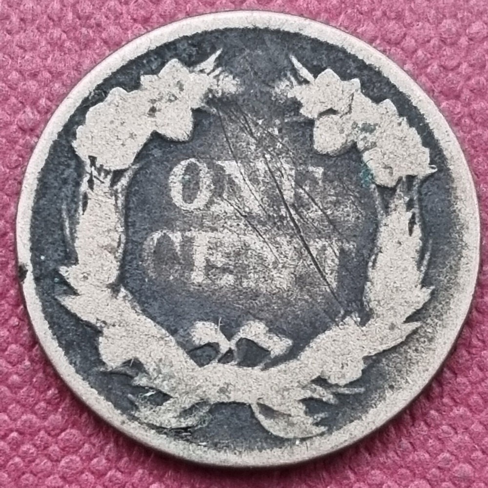 1857 Flying Eagle Cent 1c Circulated #55291