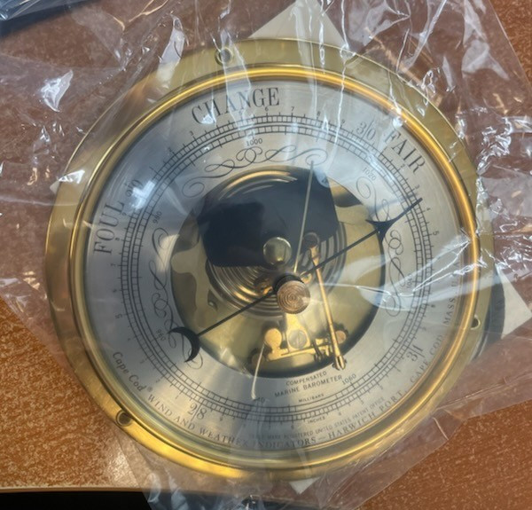 Marine barometer by Cape Cod wind and weather Instruments
