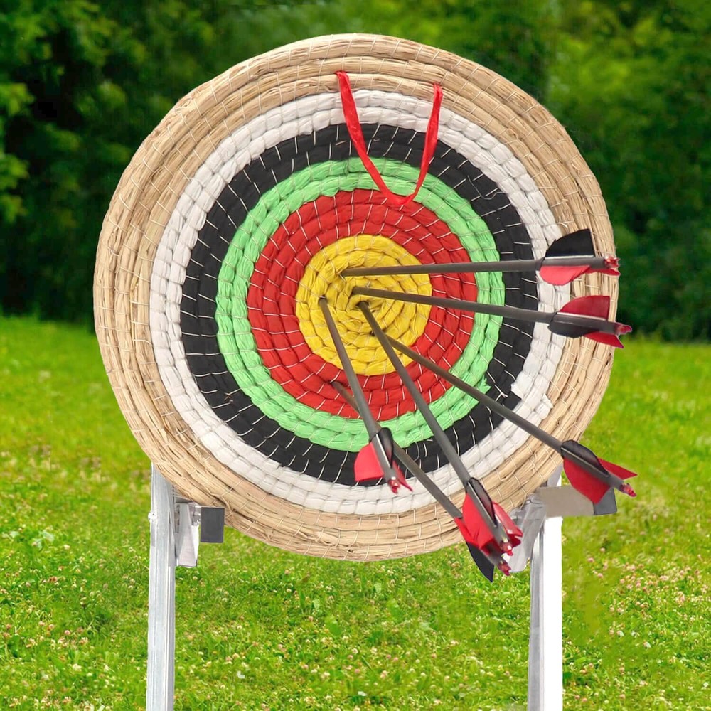 Archery Targets Traditional Solid Straw Round Archery Target Shooting Bow Col...