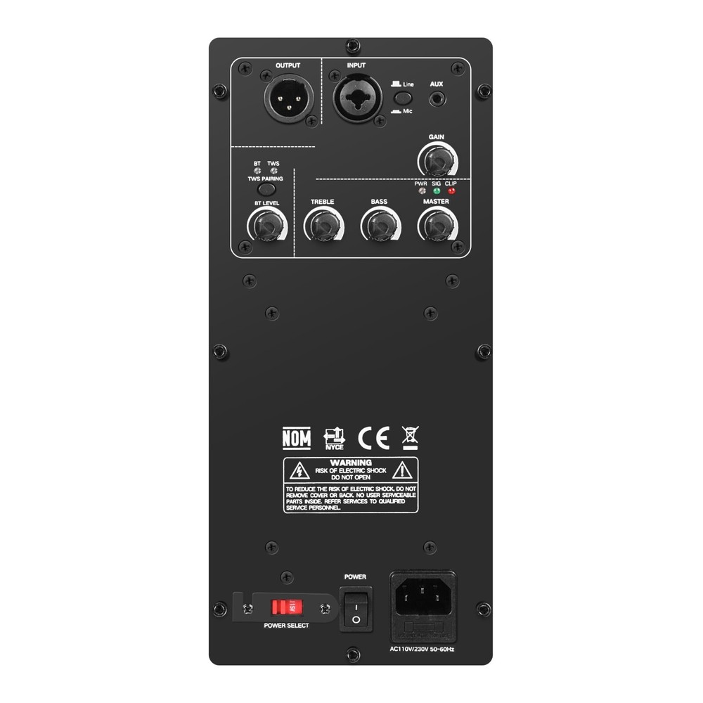 OPEN BOX:Sound Town Power Wall-Mount Column Line Array Speaker (CARPO-K3PW-R)
