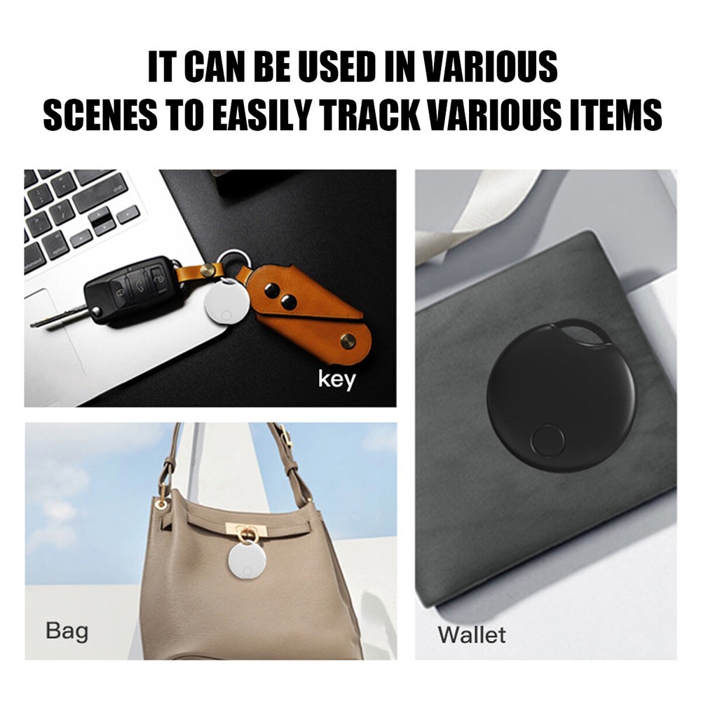 Smart Bluetooth GPS Tracker Work with Apple Find My APP Key Anti Lost Reminder