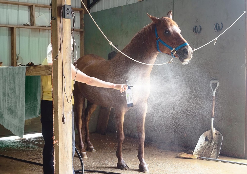 Water Based Fly Sprays High-Performance Equine Mister, Handheld Pump Sprayer,...