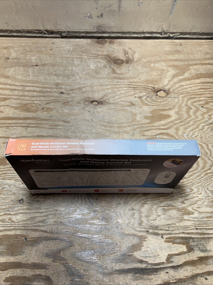 MANHATTAN OFFICE PRO DUAL MODE MULTIPOINT WIRELESS KEYBOARD AND MOUSE COMBO SET