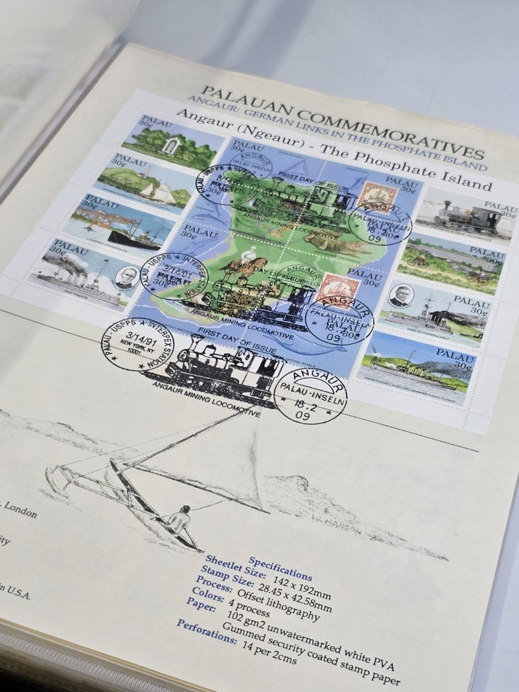 Palau Commemorative Stamp Collection First Day Issues 1990-1995