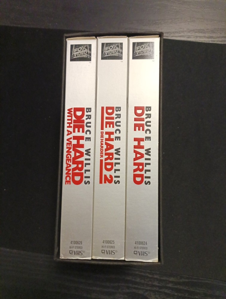 Die Hard Trilogy VHS Collection - 1996 - 3 Box Tape Set
