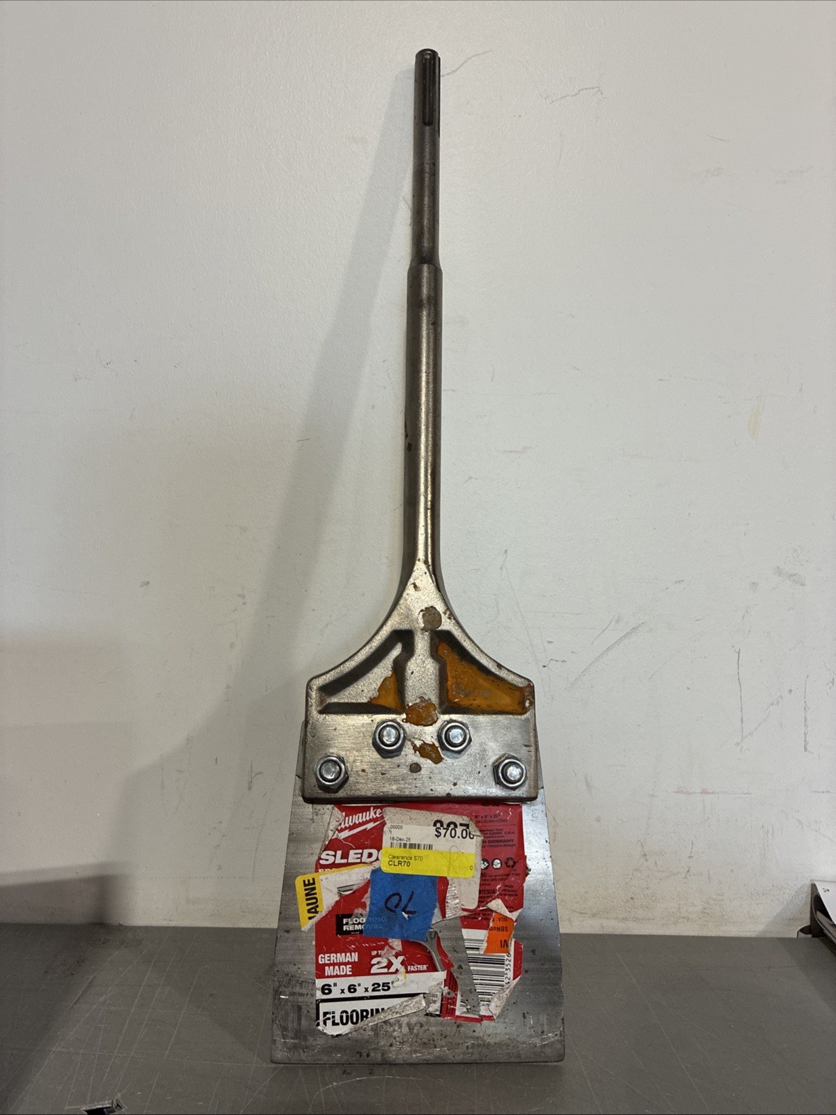 Milwaukee 48-62-4096 SDS-MAX Floor Scraper 6"X6"X25