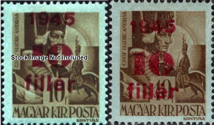 Perfectly Flawed Error - EFO Hungary SN 658 MH - Overprint On Front & Back