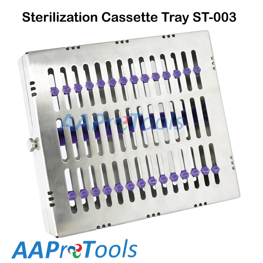 2 Sterilization Cassette for Dental Elevators Extracting Forceps Big Par ST-003