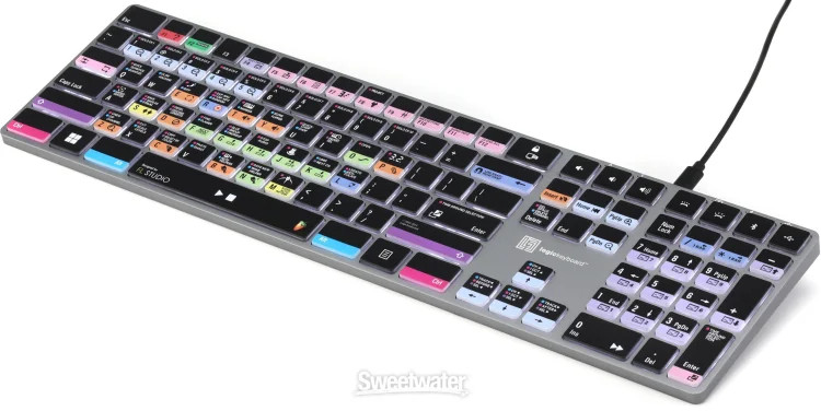 LogicKeyboard Titan Wireless Backlit Keyboard for FL Studio - Windows