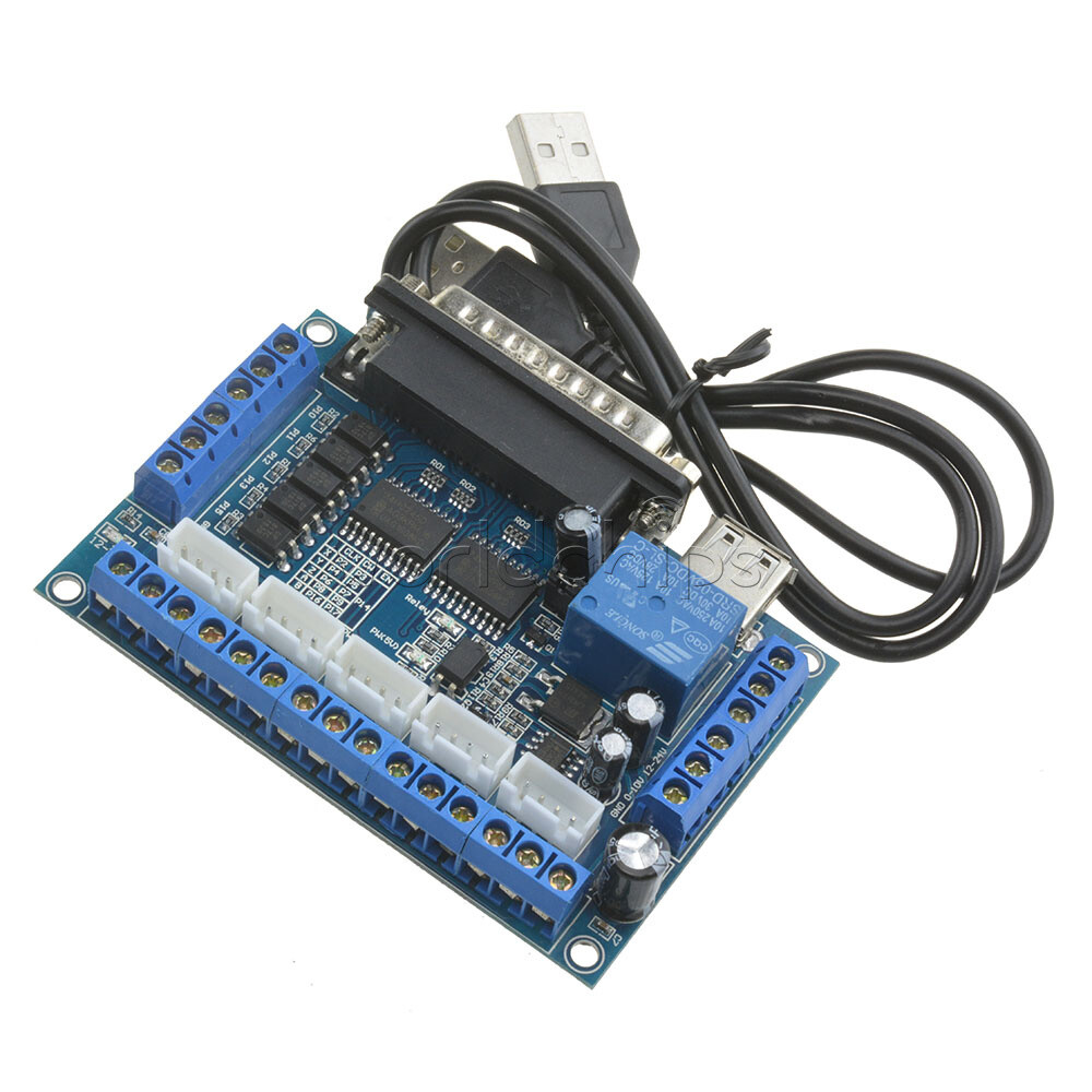 CNC MACH3 5 Axis Interface Breakout Board For Stepper Motor Driver CNC Mill New