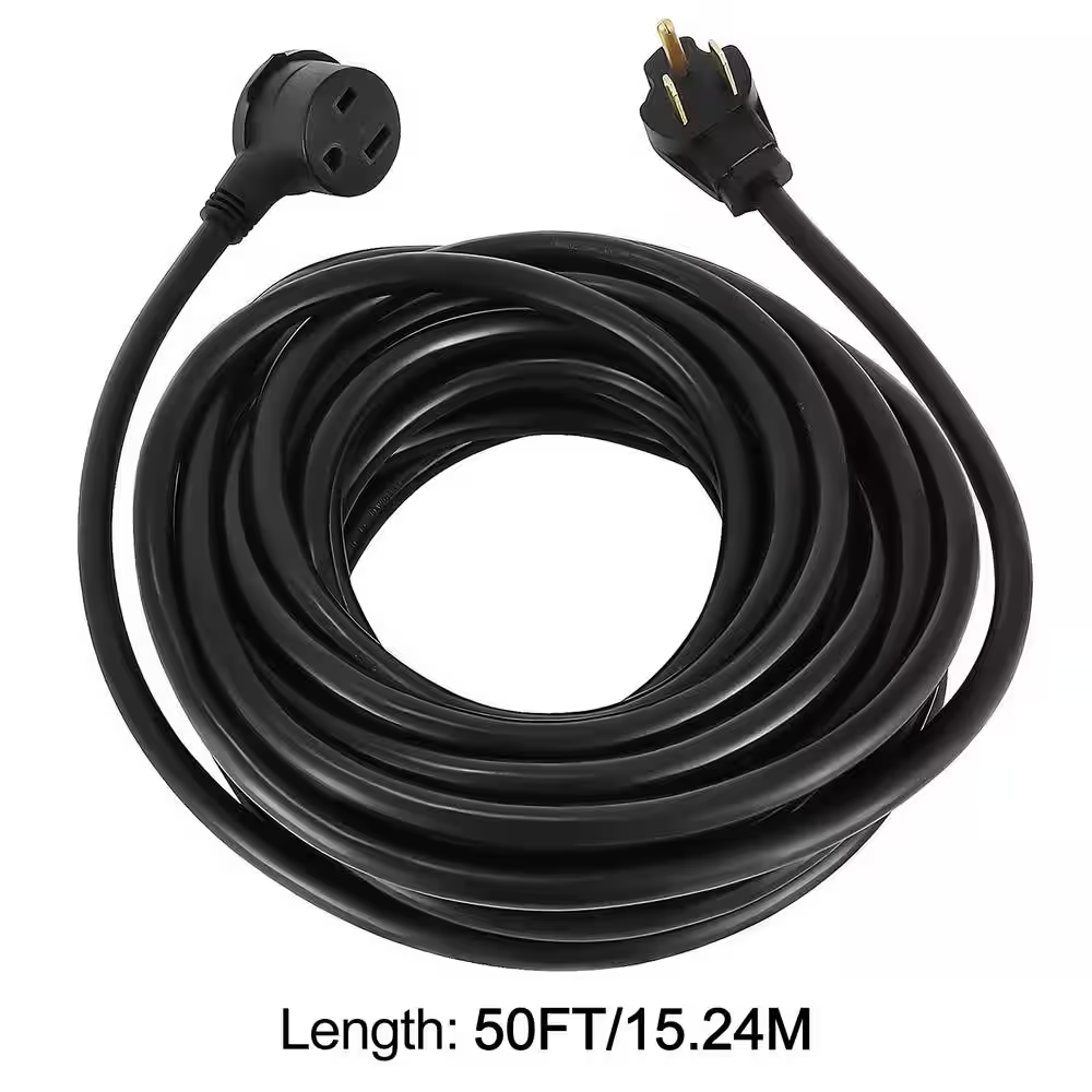 Heavy-Duty Outdoor 50ft Welder Extension Cord Indoor/Outdoor Use 3 Prong 50 Amp