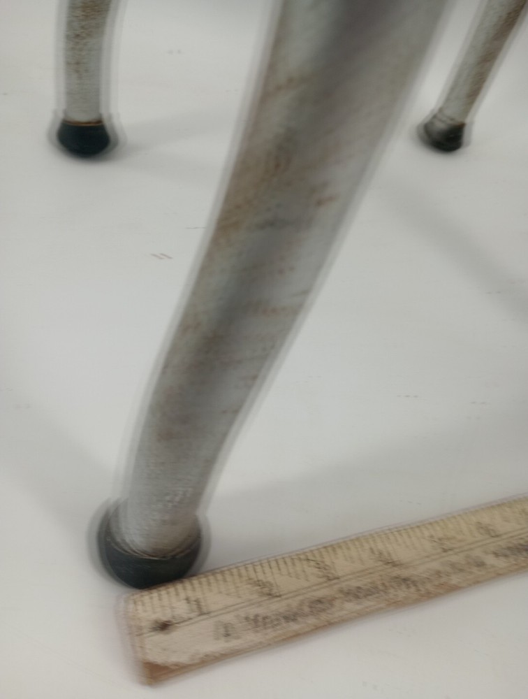 Vintage Industrial Shop Stool Round