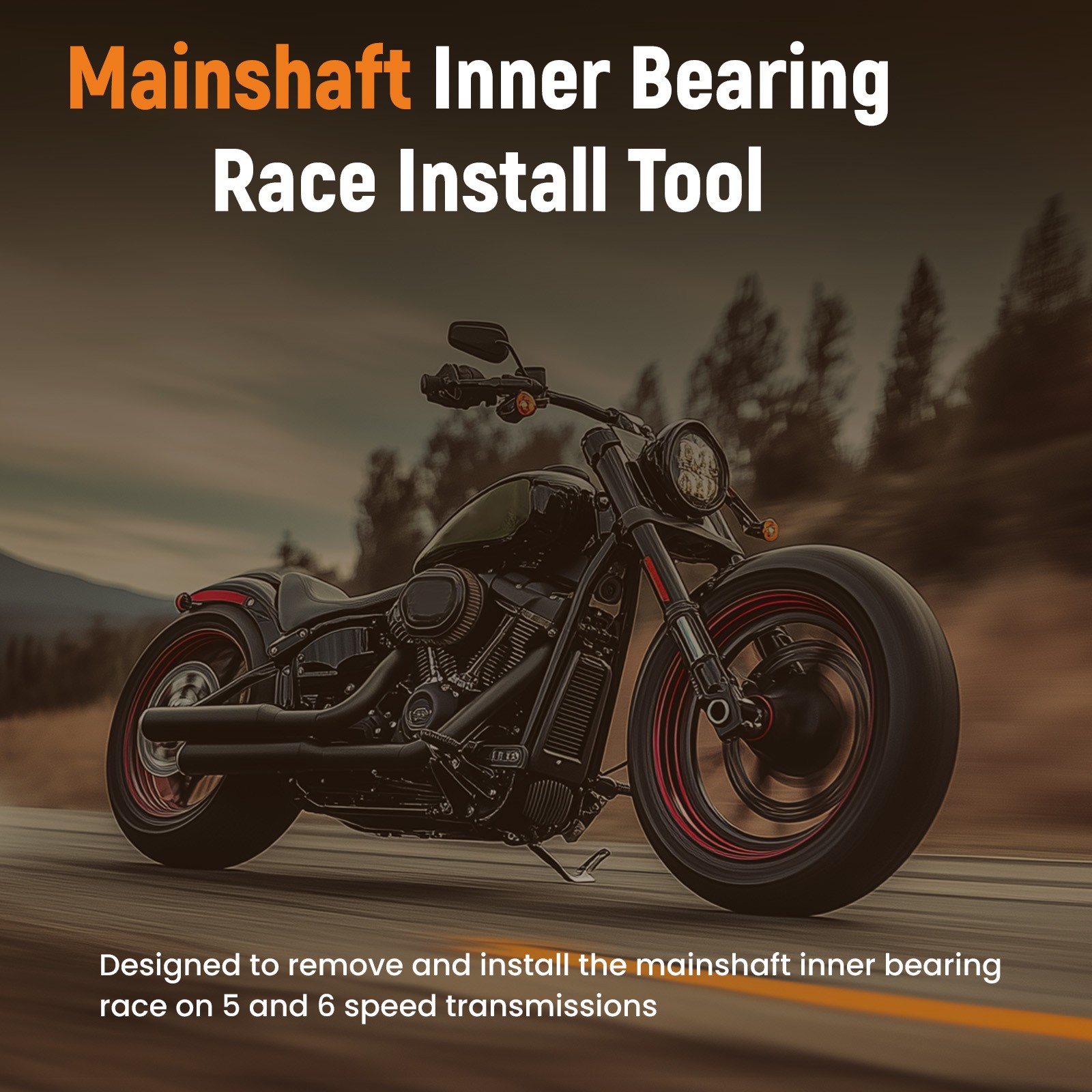 Transmission Mainshaft Inner Bearing Race Puller Tool For 0.98"/ 25 mm Harley