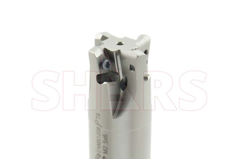 Shars 1" Multi-Purpose Coolant Thru Indexable End Mill ENMX Insert ![