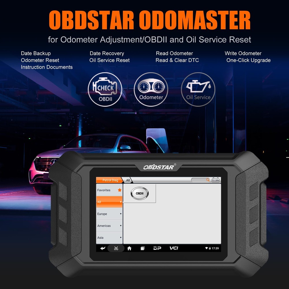 OBDSTAR ODOMASTER Full Version 0dometer Adjus/OBD2 Function + FCA 12+8 Adapter