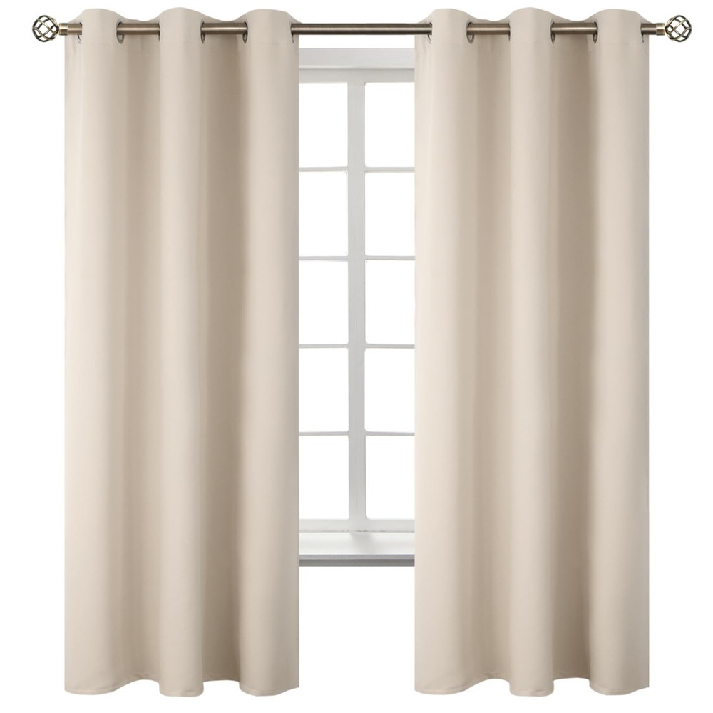 BGment Champagne Curtains 63 Inch Long - Wedding & Party Backdrop Drapes Eleg...