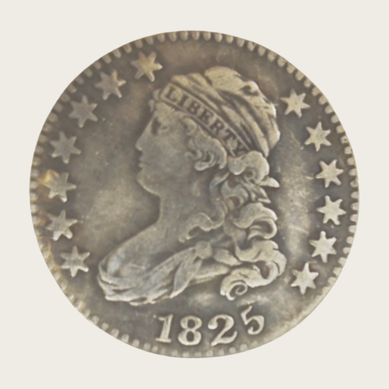 1825 25C Capped Bust  Quarter Dollar