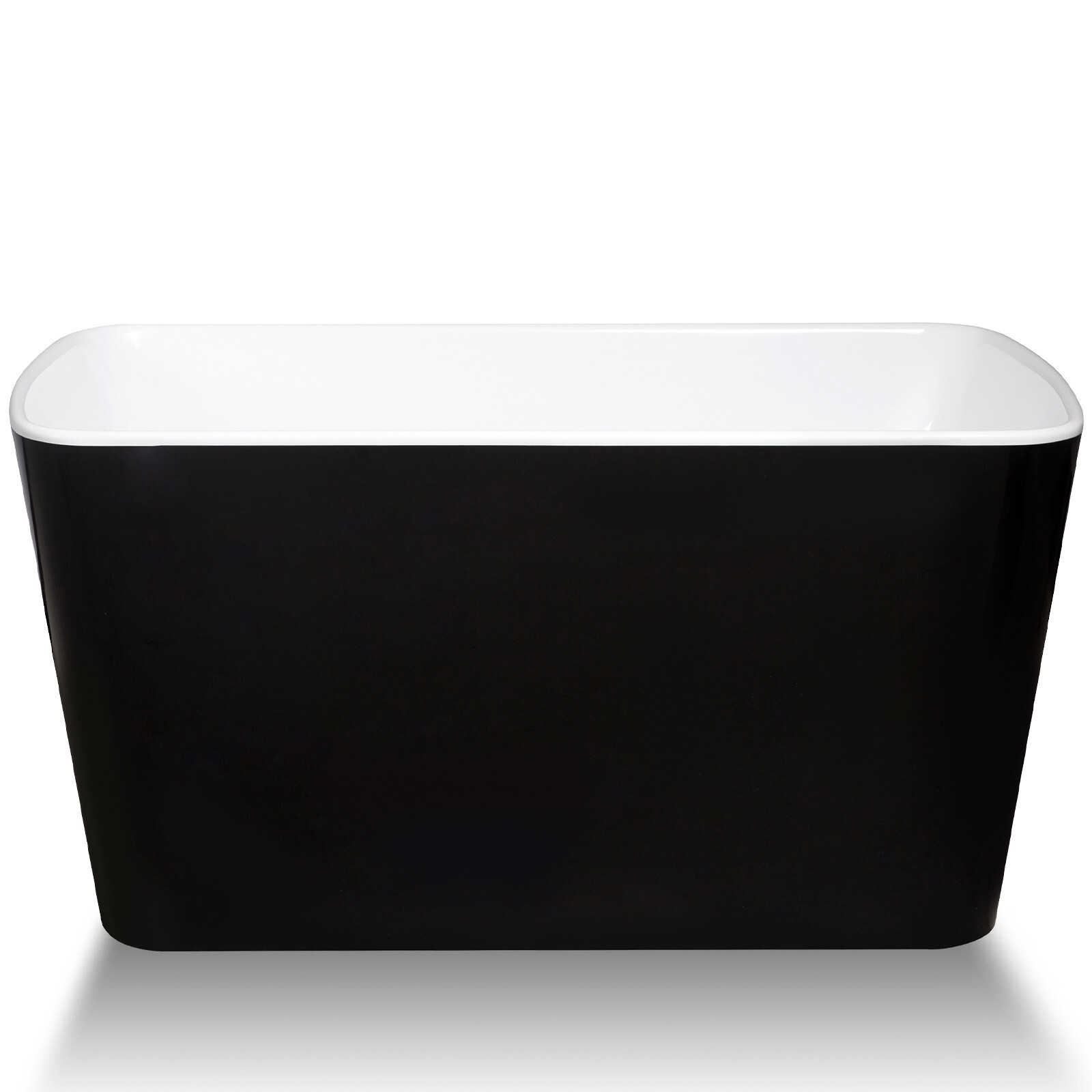 49" Freestanding Bathtub with Integrated Seat, Acrylic Stand Alone Soaking Tub