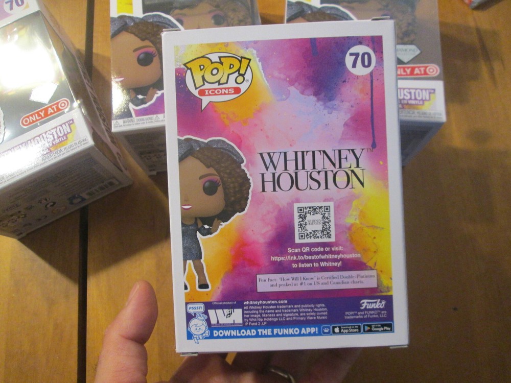 FUNKO POP ICONS WHITNEY HOUSTON # 70 DIAMOND COLLECTION TARGET