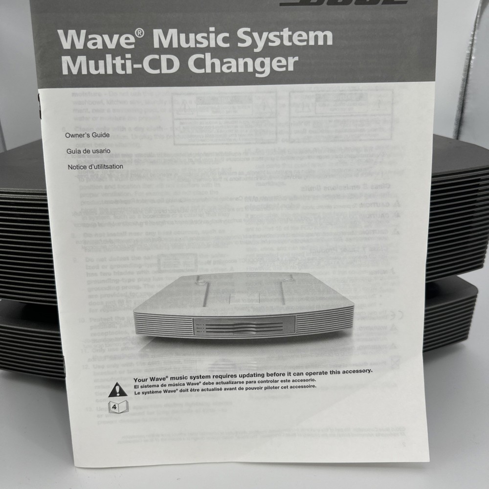 Bose Wave Music System and Bose Wave Multi CD Changer w Remote Tested Working
