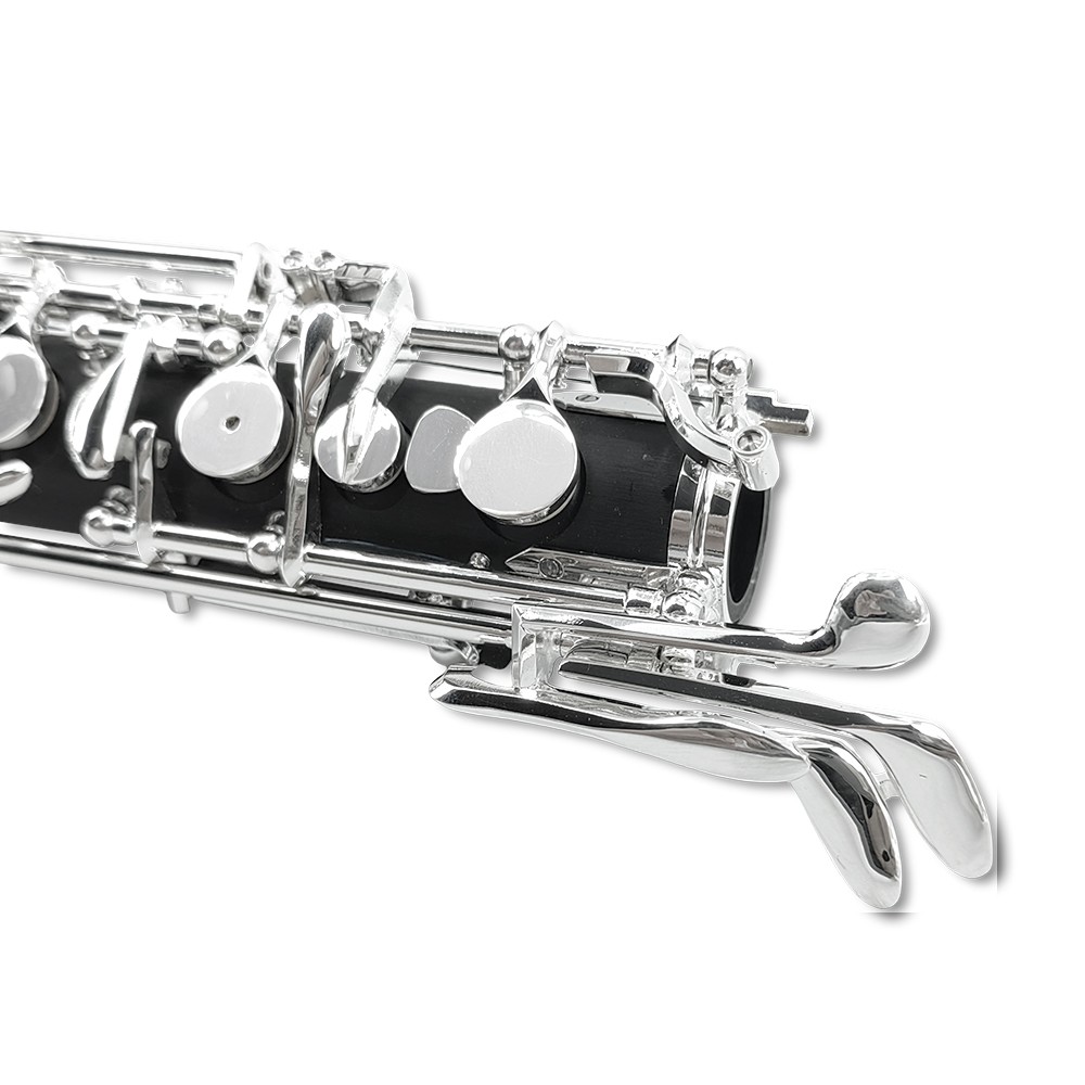 Professional Oboe C Key with Forked-F Resonance Semi-Automatic Mechanism Ebonite