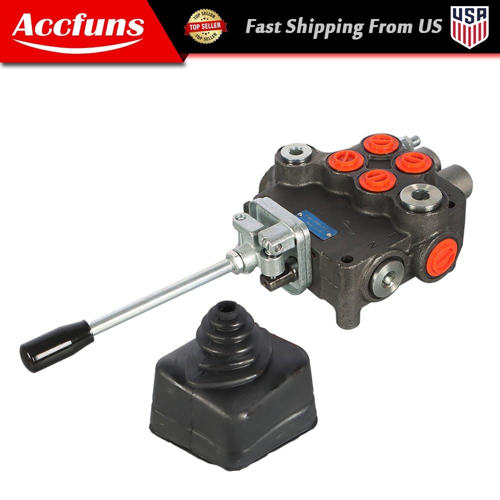 Hydraulic Directional Control Valve for Tractor Loader w/Joystick 21GPM 2 Spool