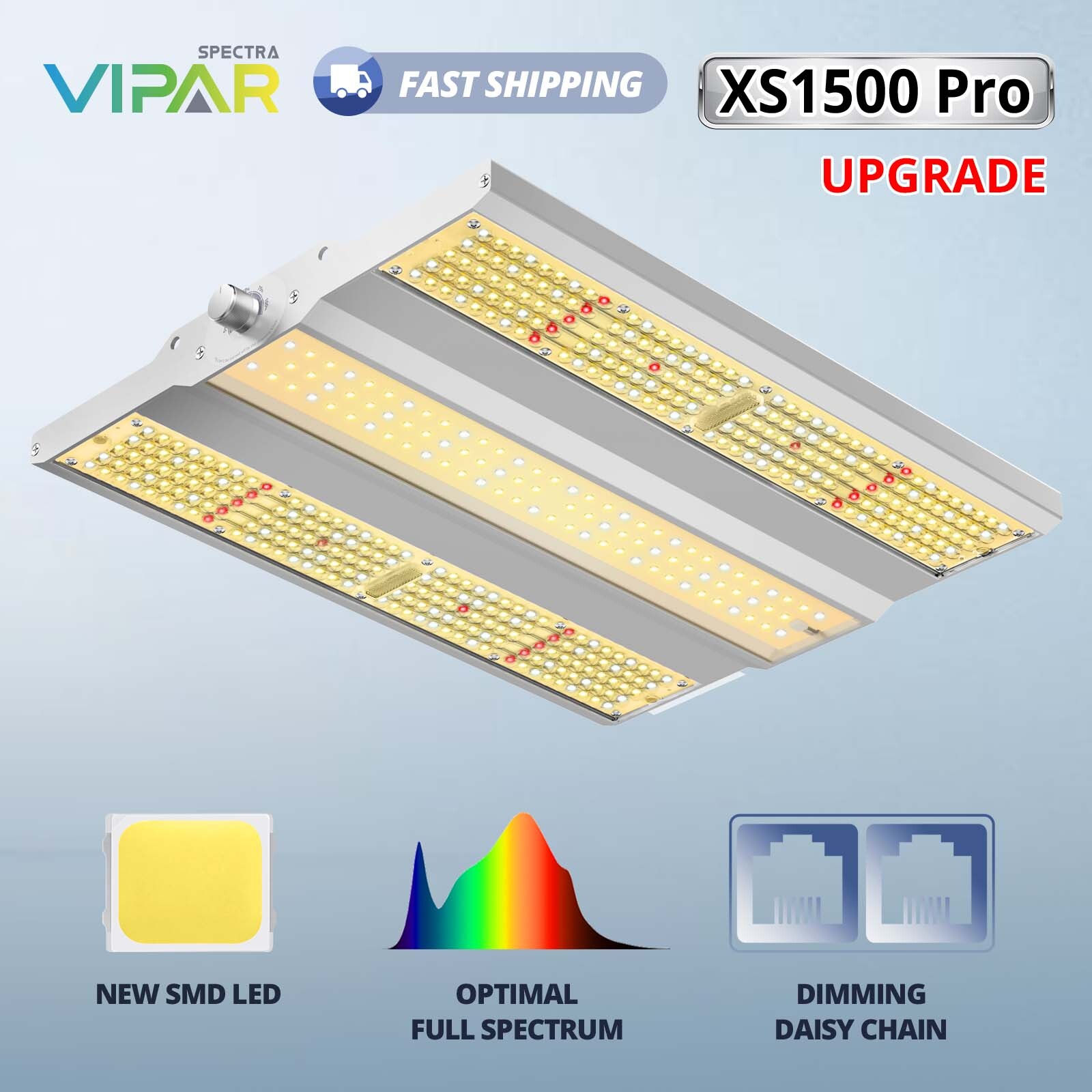 VIPARSPECTRA XS1500 Pro LED Grow Light Full Spectrum for Indoor Plant Veg Flower