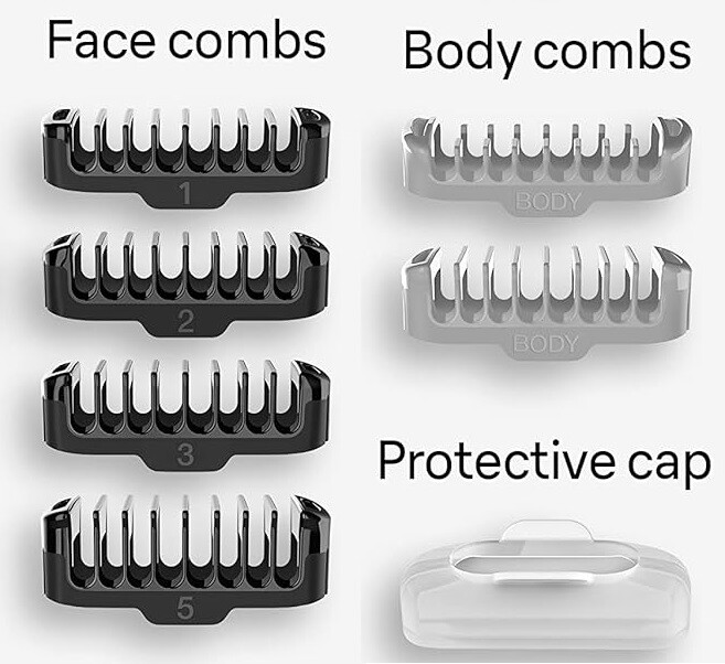Braun Replacement Comb Attachments for XT3, XT5, type 5590 Trimmers