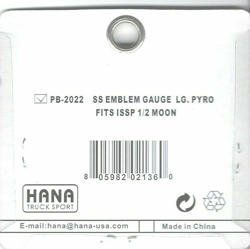HTS Gauge Emblem for Peterbilt Pyro Pyrometer Large PB-2022