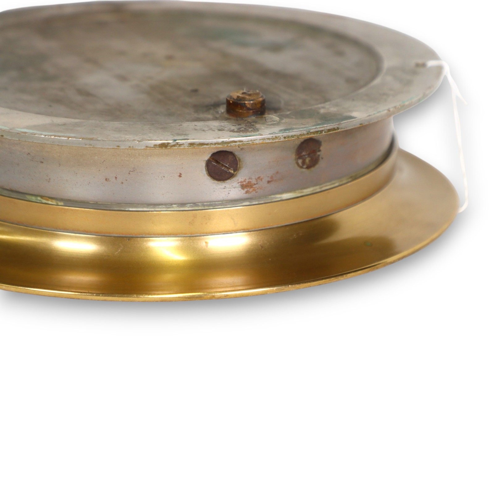 Geo F Blake Mfg Brass Bourdon Steam Pressure Gauge 11 1/4 Antique 1900