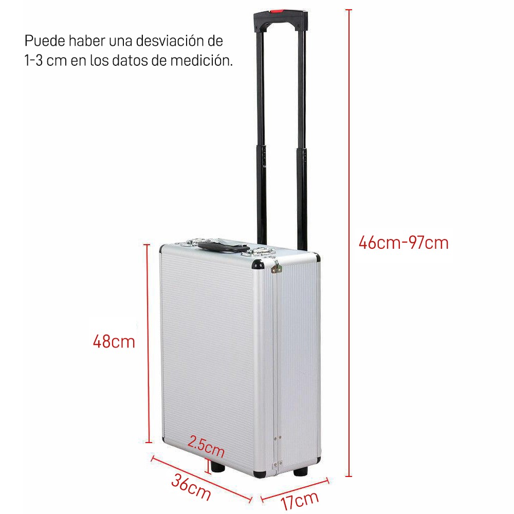 799pc Aluminum Trolley Case Tool Set, Silver, Comprehensive Portable Tool Kit