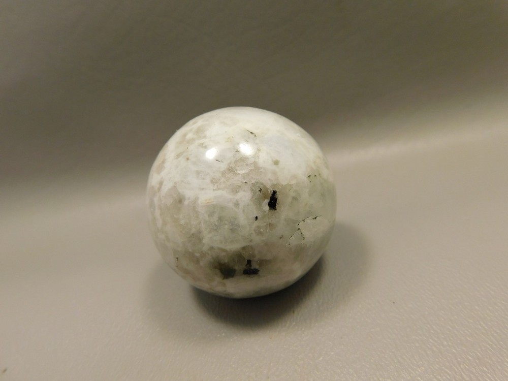 Moonstone Sphere 1.75 inch Polished Rock Rainbow Gemstone India #O7