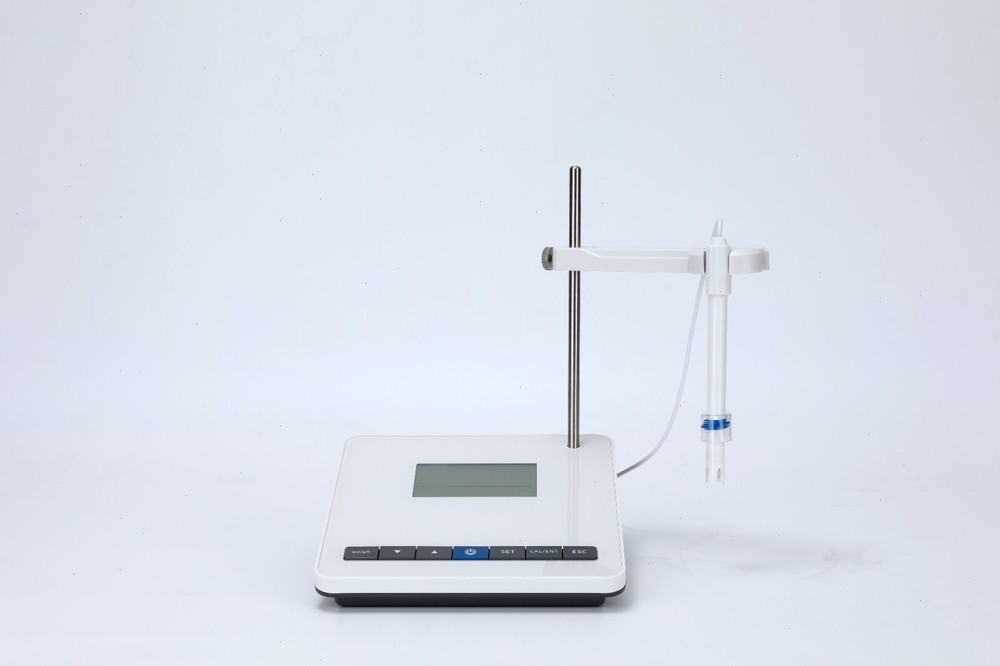 Lab Benchtop PH Meter PH Tester with PH Buffer Powder Simple Bracket Electrode