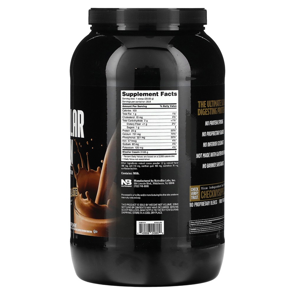 Micellar Casein, Dutch Chocolate, 2 lb (907 g)