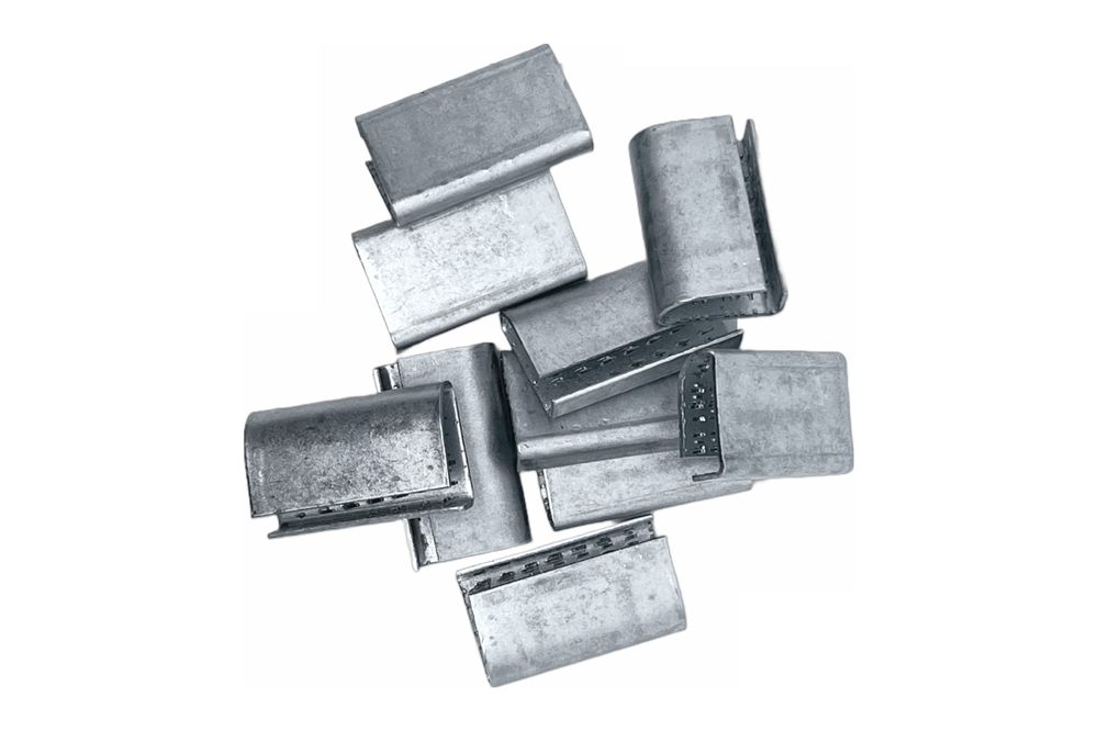 Packaging - Open 5/8" serrated seal for Polyester (PET) strap, 1000 per box