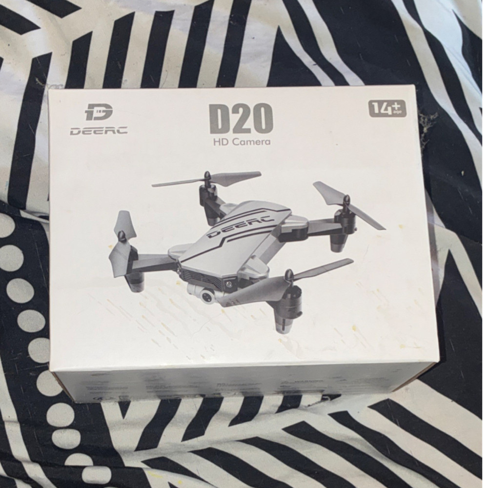 DEERC D20 Mini Drone Quadcopter with HD Camera, 2 Batteries, Silver