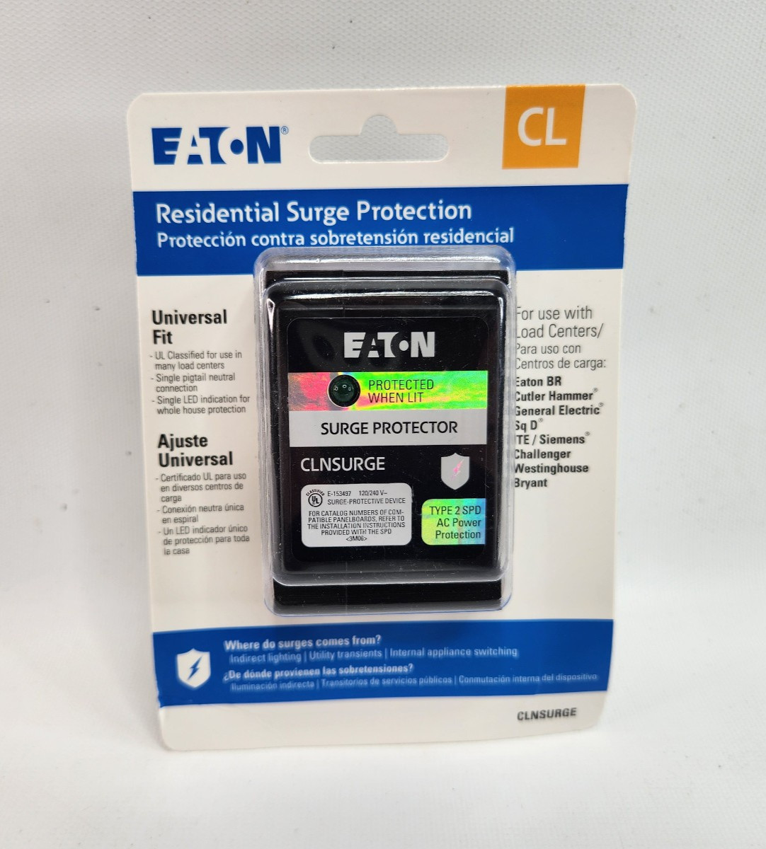 Eaton CLNSURGECS 20-kA Indoor Surge protective device  CLNSURGE Type 2