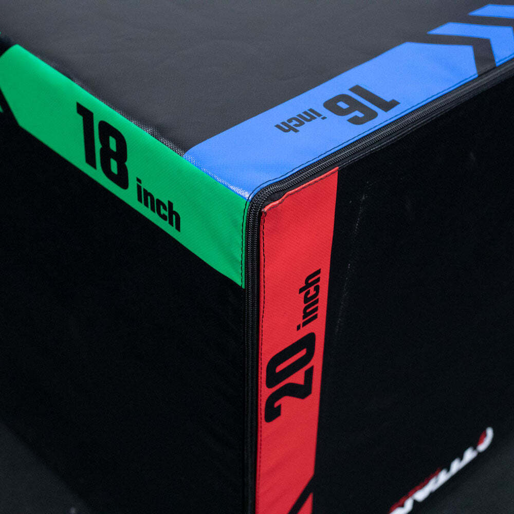 Titan Fitness Heavy Foam Plyometric Box, 16in 18in 20in, 3-In-1 Pro-Duty