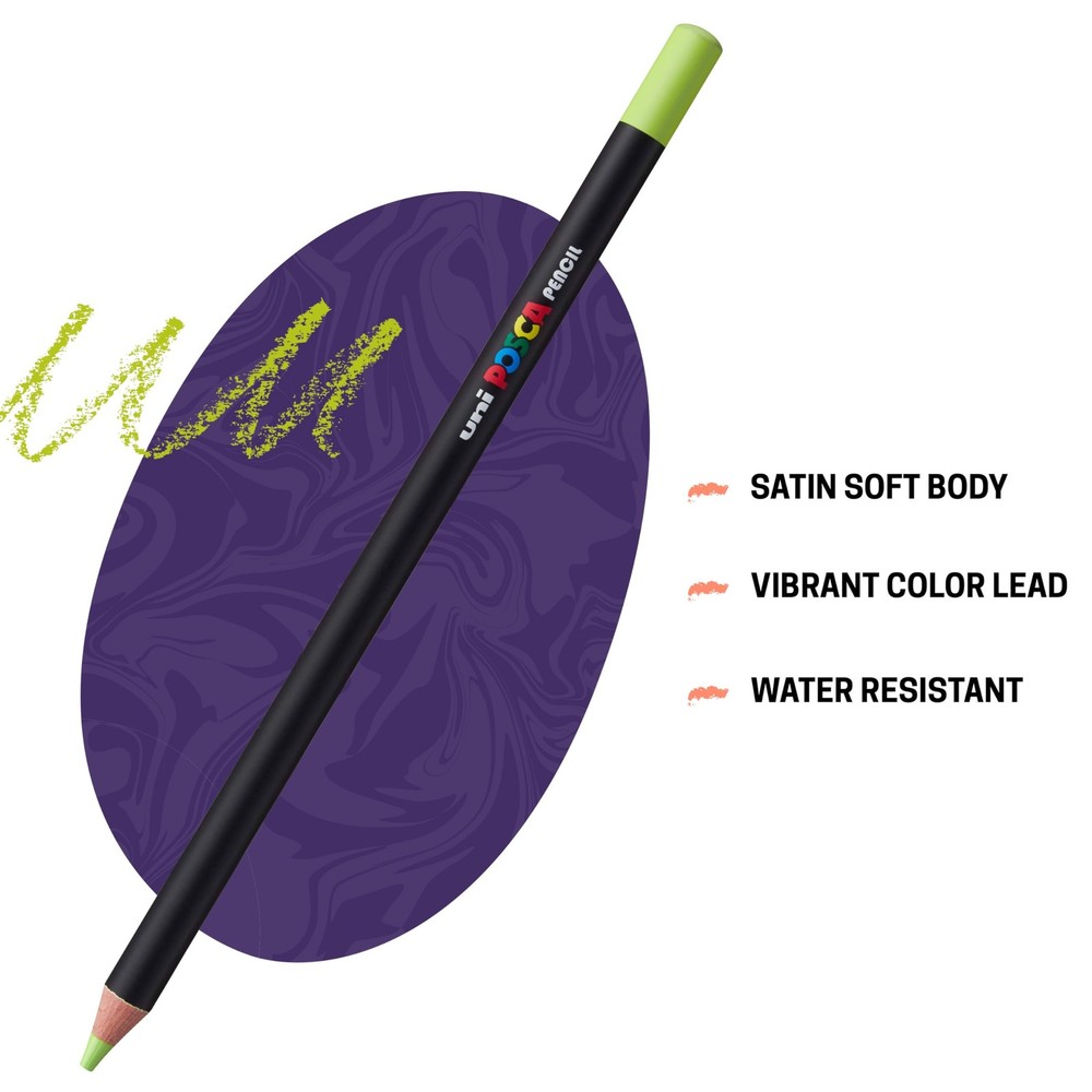 uni Wax Pastels, Assorted Set, 24 Pack