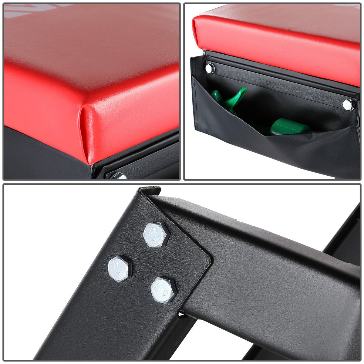 45 to 66 in Adjustable Height Foldable Automotive Engine Topside Rolling Creeper