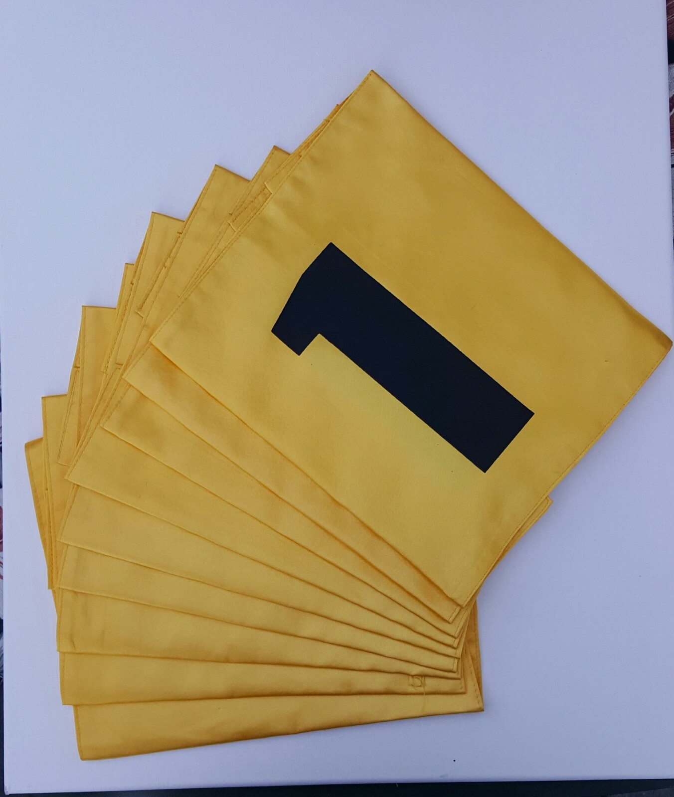 Golf Course Numbered Flags Size 12x18 Inch Set Of 18 PCS