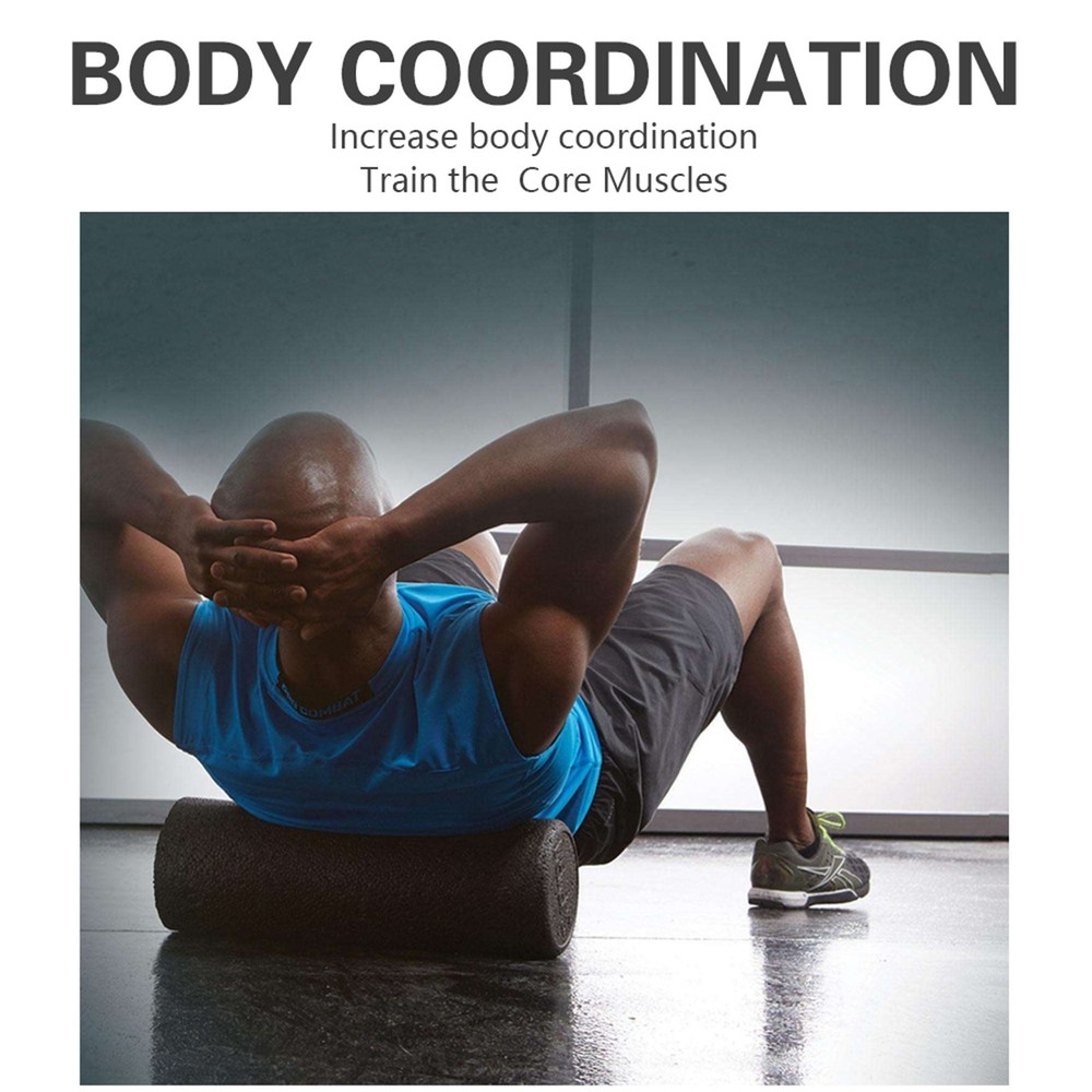 Premium High Density Foam Roller 18"x6" Physical Therapy Exercise Deep Tissue