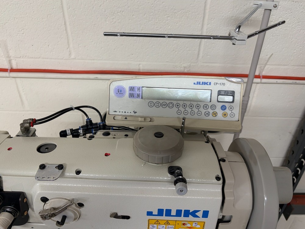 Pre-owned JUKI PLC 1760 Double Needle Post-Bed Walking Foot sewing Machine