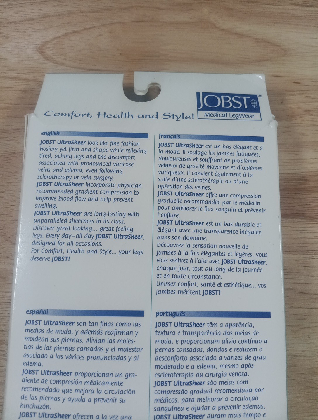 2 Pair Jobst Ultra Sheer Knee High Stockings Size Medium Sun Bronze New Open Box