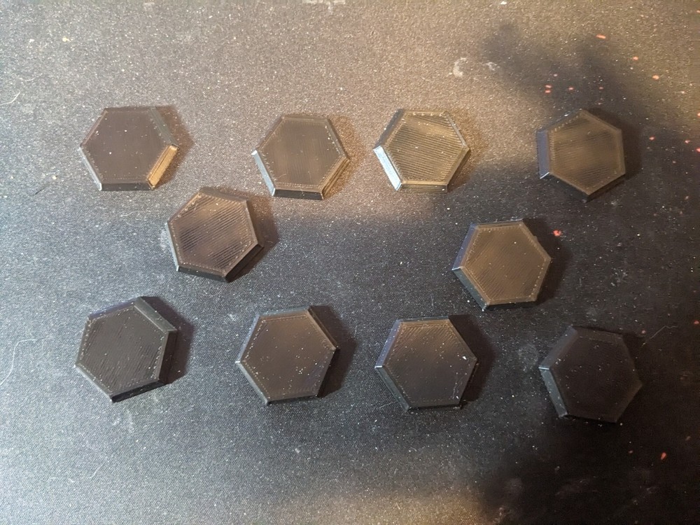 Battletech Tabletop Hex Bases x20